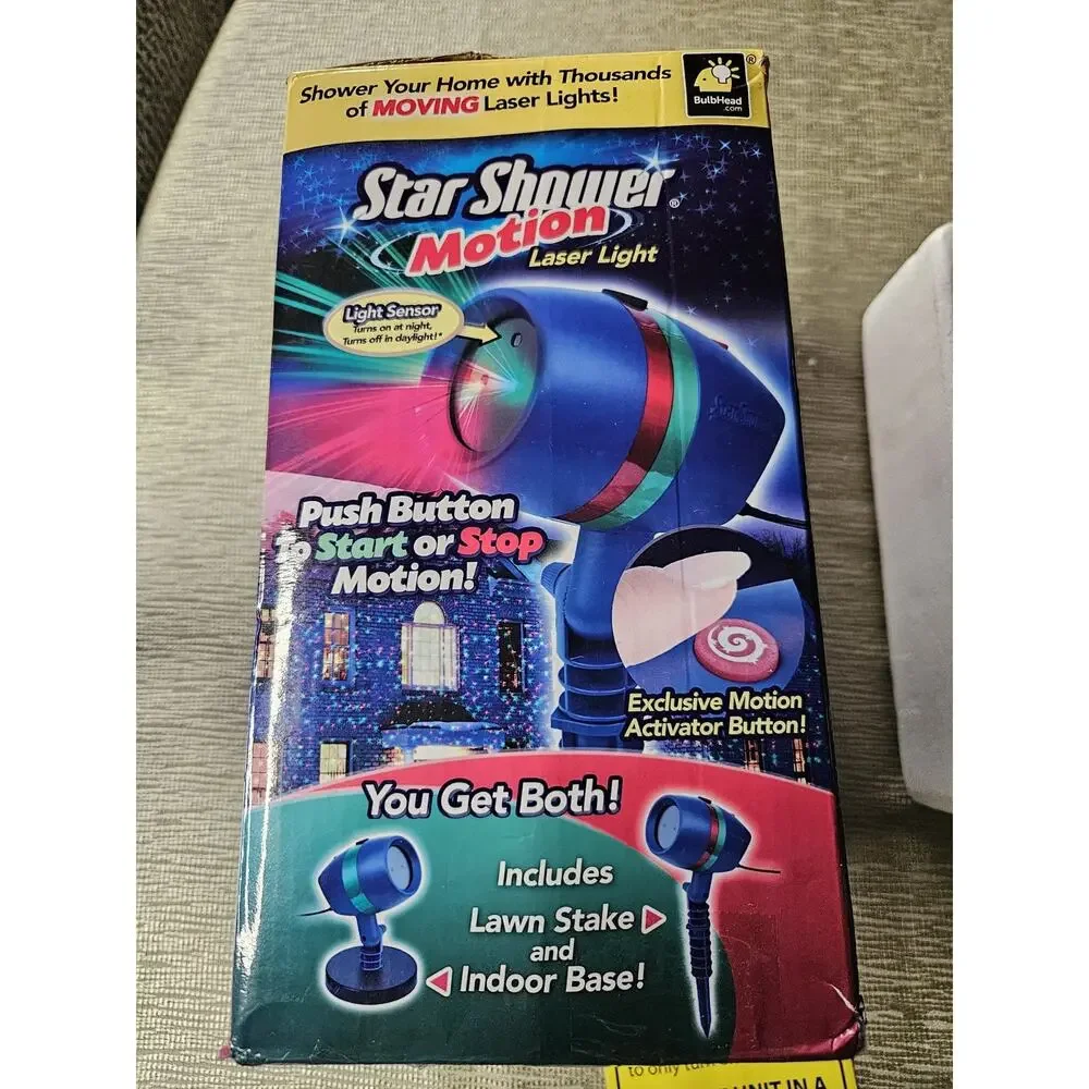 Bulbhead Star Shower Motion Laser Light Yard Projector Christmas ASOTV